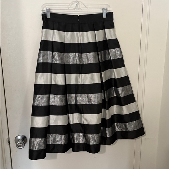 Eliza J Black and Silver A-Line Skirt - Picture 3 of 6